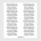 Names of 20 Guests Modern Elegant Calligraphy