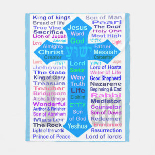 Names of God and Jesus Fleece Blanket