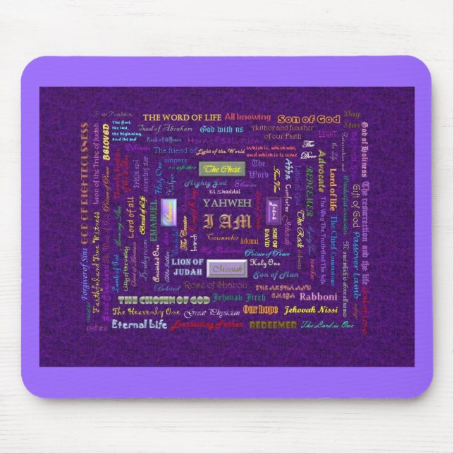 names of God mouse pad (Front)