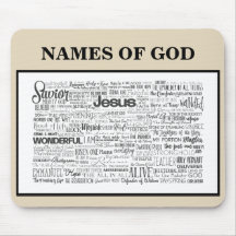 Names of God on Tan Mousepad