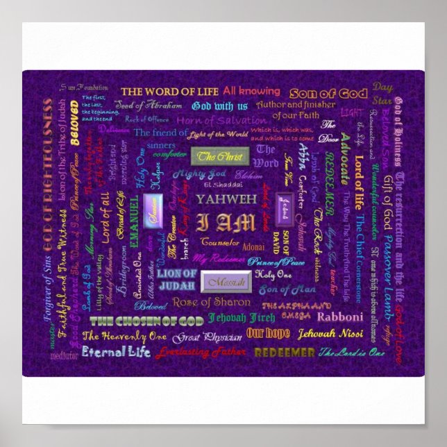 names of God print (Front)