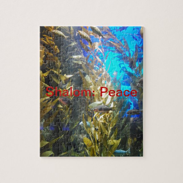 Names of GOD w/Meaning Shalom:Peace Jigsaw Puzzle (Vertical)