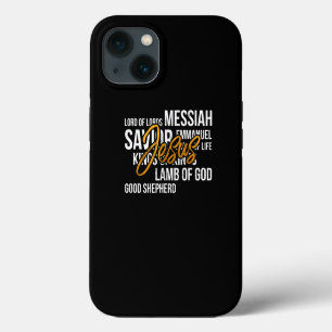 Names Of Jesus Christian Religious Church Print iPhone 13 Case
