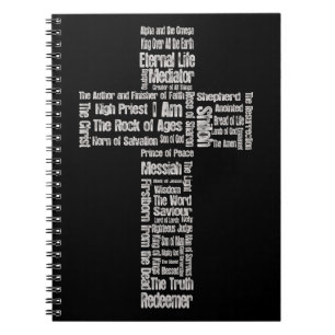 Names of Jesus Cross Notebook