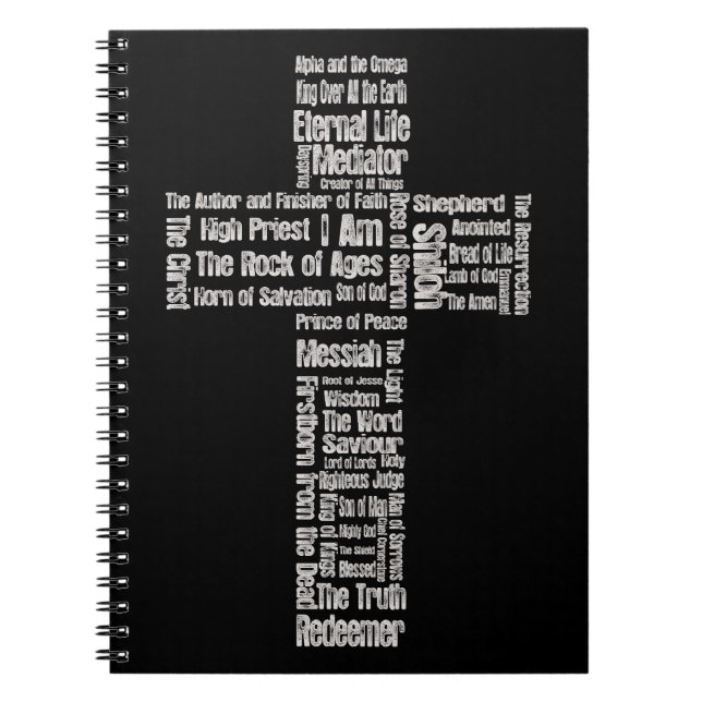Names of Jesus Cross Notebook (Front)