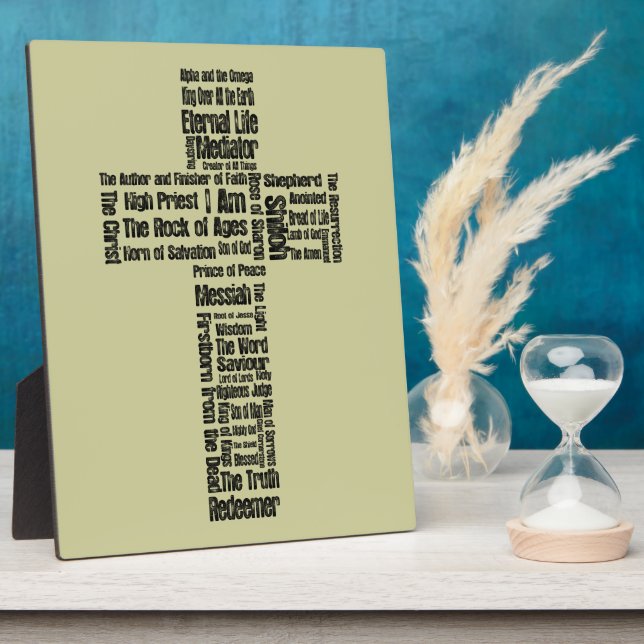 Names of Jesus Cross Plaque (Side)