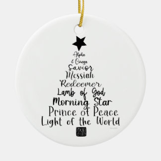 Names of Jesus/God Christmas Ornament
