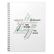 Names of Jesus Modern Colours Spiral Notebook