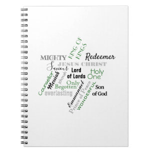 Names of Jesus Modern Colours Spiral Notebook