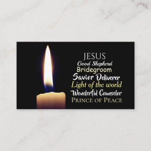 Names of Jesus, Saviour, Deliverer, Good Shepherd Business Card