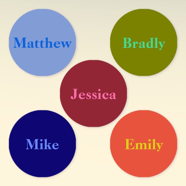 Names on Multiple Colours Clothing (Creator Uploaded)