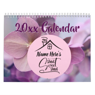 Name's Shed Sweet Shed, She Shed 20xx Pink         Calendar