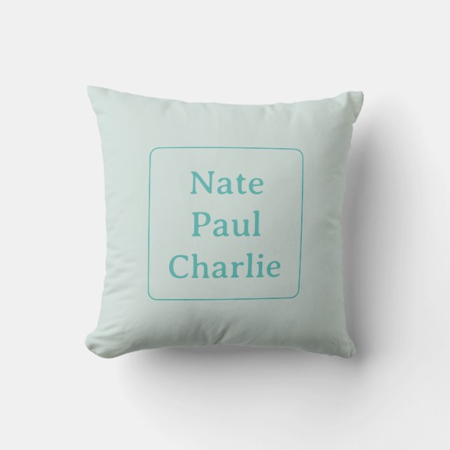 Names  throw pillow (Front)