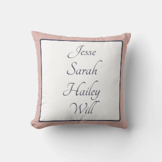 Names Throw Pillow