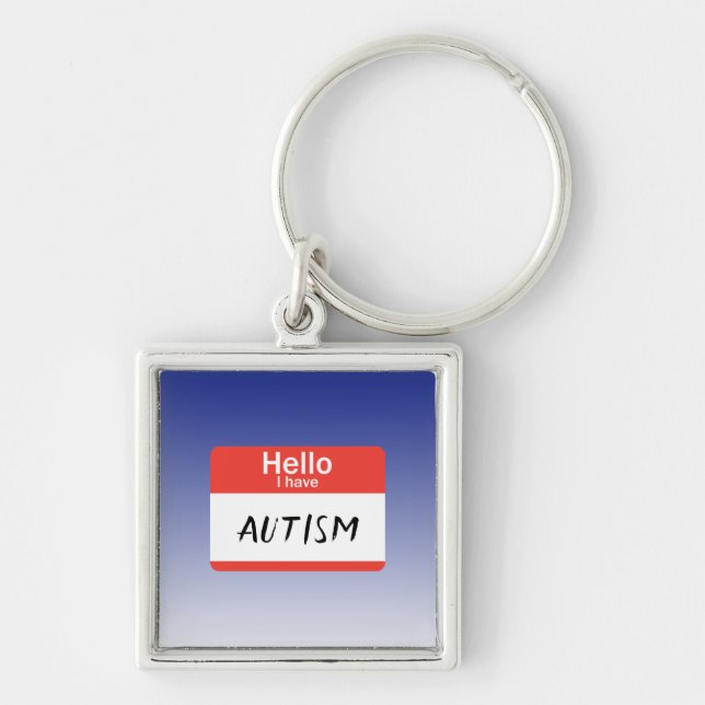 Nametag Autism Keychain (Front)