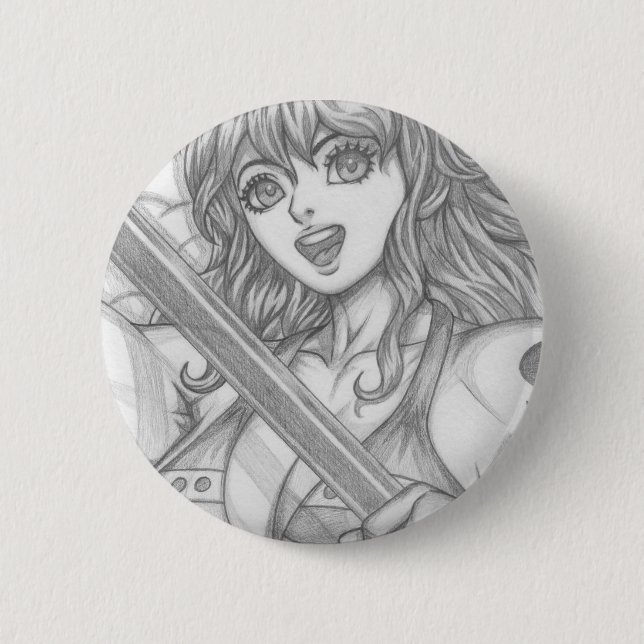 Nami ~ Cat Burglar 2 Inch Round Button (Front)