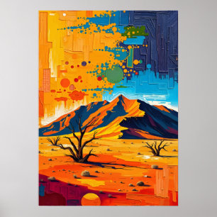 Namib Desert – Timeless Dunes of Gold Poster