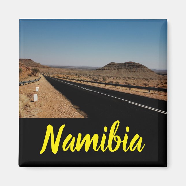 Namibia Africa Landscape Namibian Desert Road Magnet (Front)