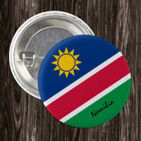Namibia button, patriotic Namibian Flag fashion