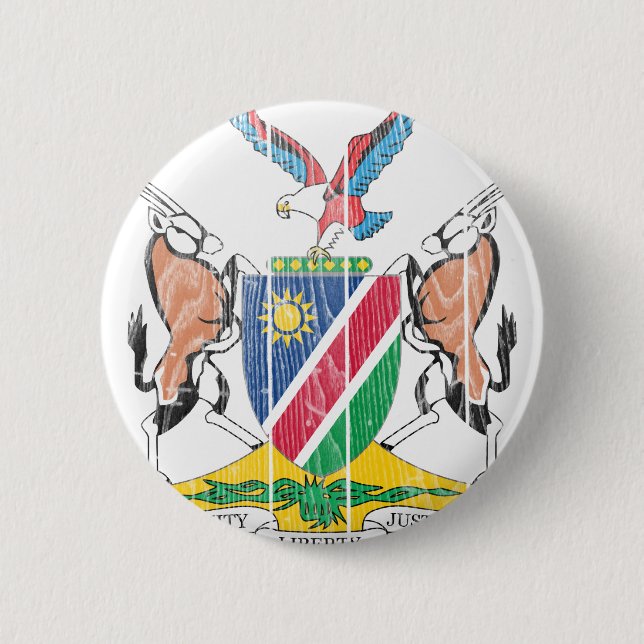 Namibia Coat Of Arms 2 Inch Round Button (Front)