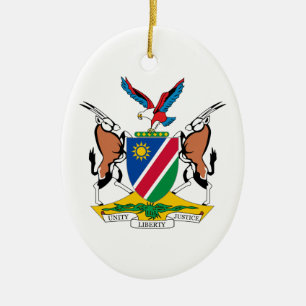 Namibia Coat of Arms Ceramic Ornament