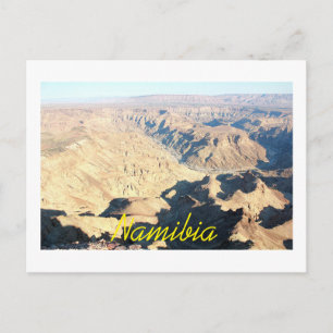 Namibia Fish River Canyon Landscape Nature Postcard