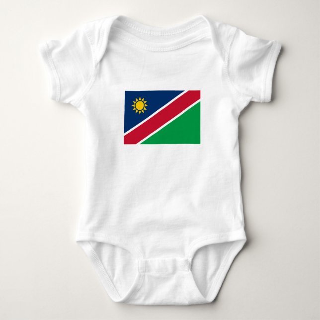 Namibia Flag Baby Bodysuit (Front)