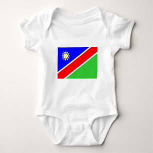 Namibia flag baby bodysuit