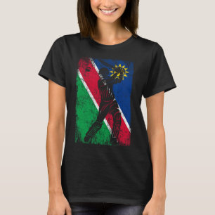 Namibia Flag Cricket Jersey Fan Player Coach  T-Shirt