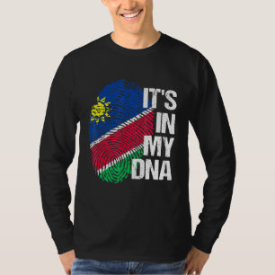 Namibia Flag Dna Roots Heritage Pride Home Vacatio T-Shirt