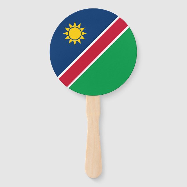 Namibia Flag Hand Fan (Front)