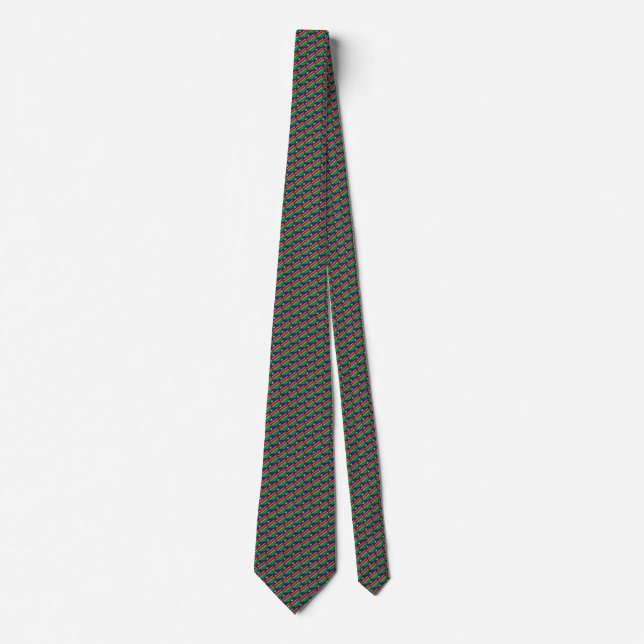 Namibia Flag Honeycomb Tie (Front)