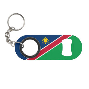 Namibia Flag Keychain Bottle Opener