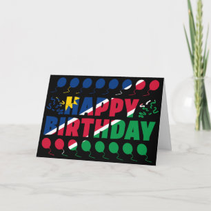 Namibia Flag Patriotic Birthday Card