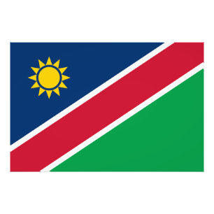 Namibia Flag Photo Print