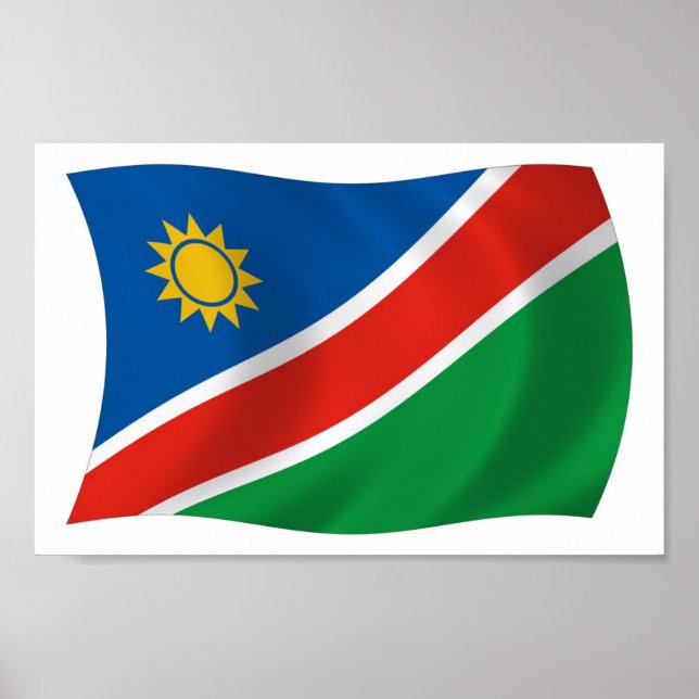 Namibia Flag Poster Print (Front)