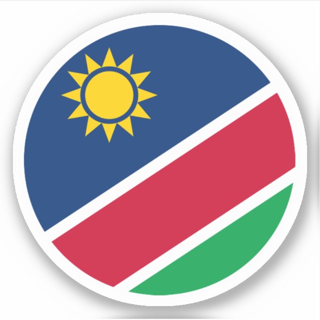 Namibia Flag Round Sticker (Front)