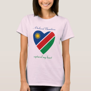 Namibia Flag Sweetheart T-Shirt