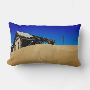 Namibia Kolmanskop House Dune Ghost Town Lumbar Pillow