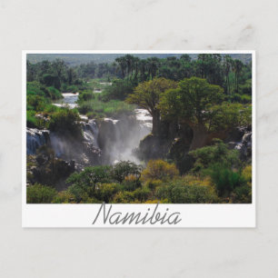 Namibia Kunene River Epupa Falls Landscape Nature Postcard