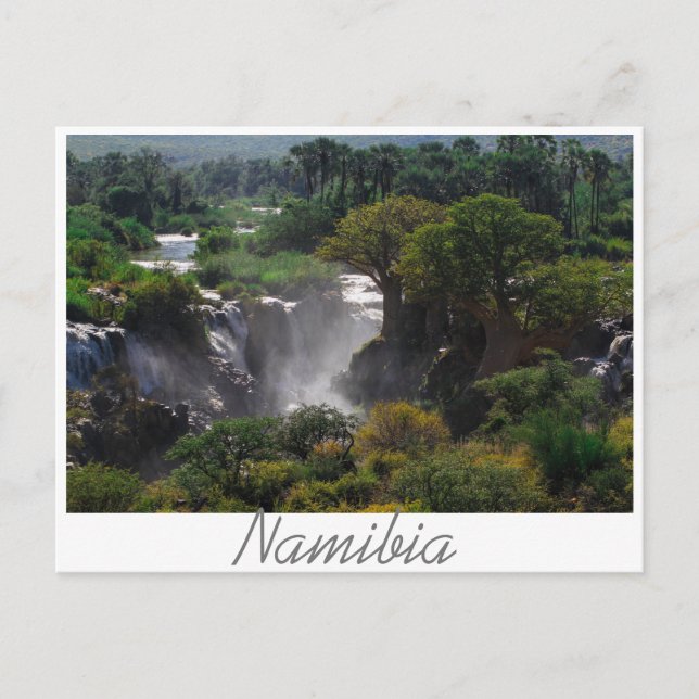 Namibia Kunene River Epupa Falls Landscape Nature Postcard (Front)