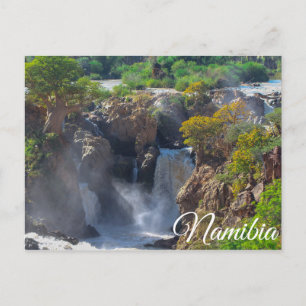 Namibia Kunene River Epupa Falls Landscape Nature Postcard