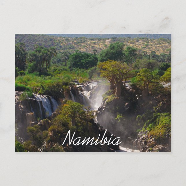 Namibia Kunene River Epupa Falls Landscape Nature Postcard (Front)