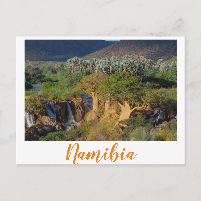 Namibia Kunene River Epupa Falls Landscape Nature Postcard (Front)