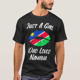 Namibia Lips Mouth Love Flag T-Shirt