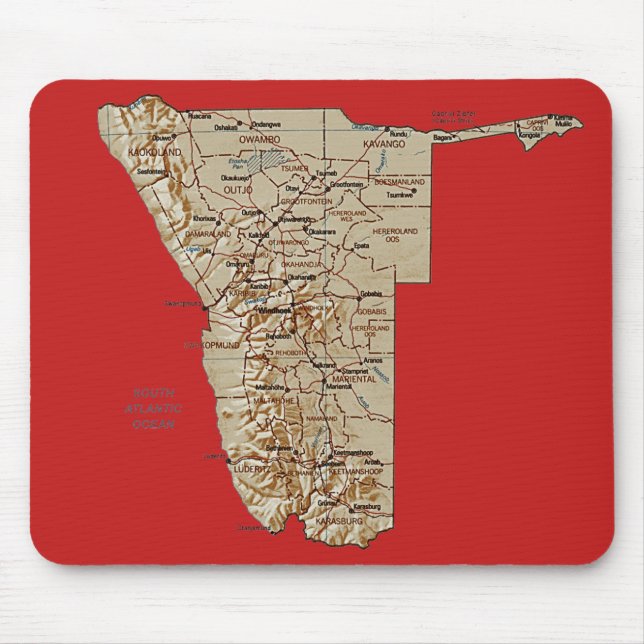 Namibia Map Mousepad (Front)