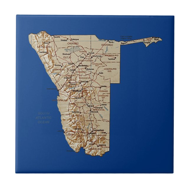 Namibia Map Tile (Front)