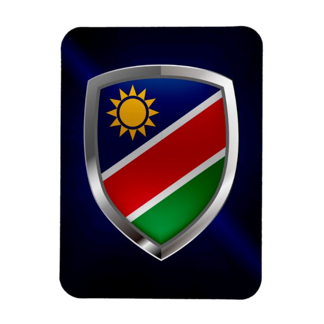 Namibia Metallic Emblem Magnet (Vertical)