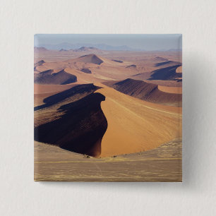 Namibia, Namib-Naukluft Park. Aerial view of 2 Inch Square Button