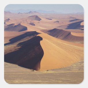 Namibia, Namib-Naukluft Park. Aerial view of Square Sticker